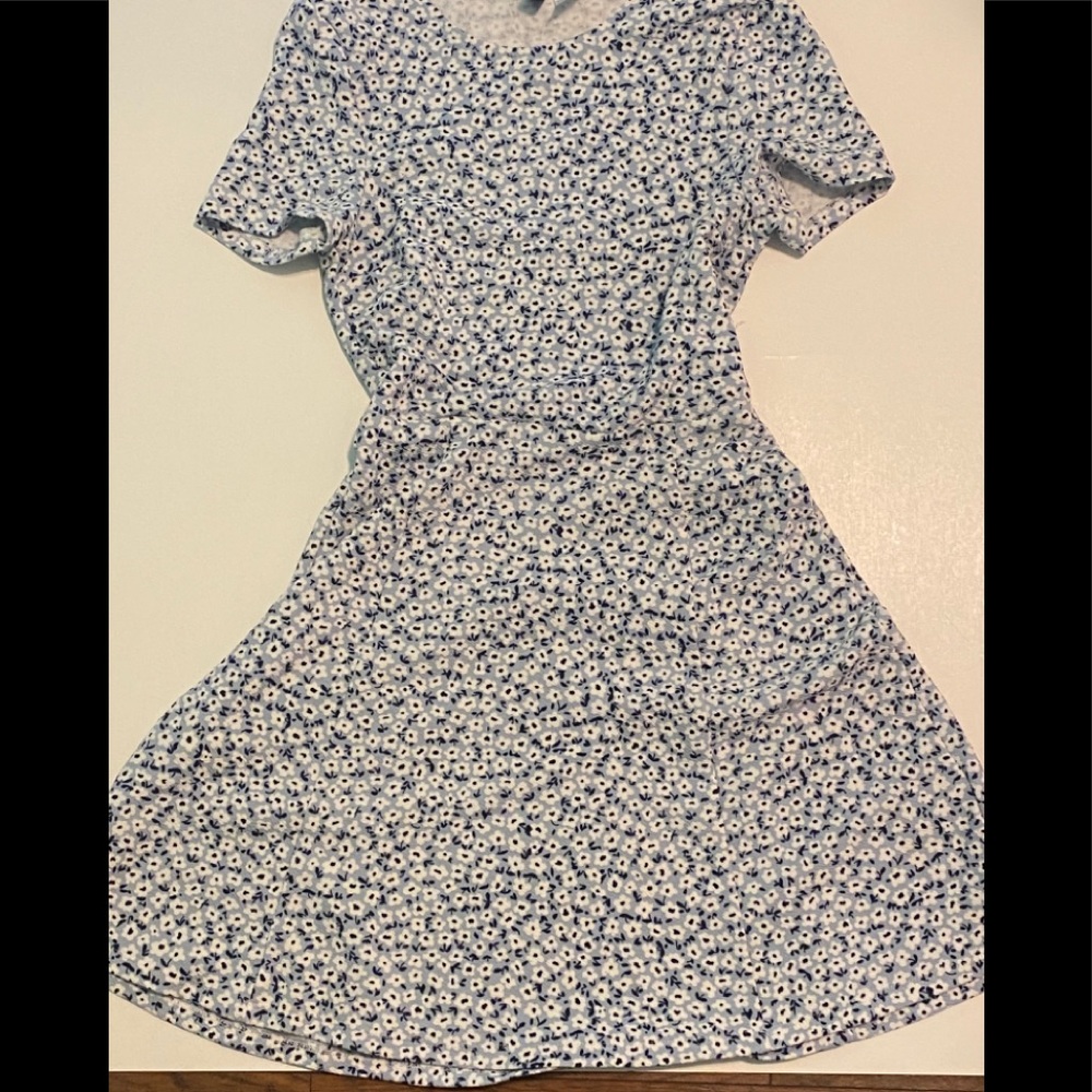 Blue floral knee length H & M dress